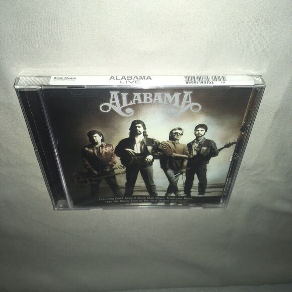 Cd Sealed New Nwt Live by Alabama Band Full Album Bmg Records W Tennessee River - Picture 1 of 6